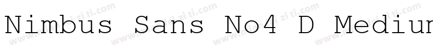Nimbus Sans No4 D Medium字体转换